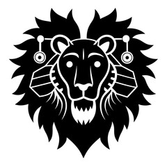 lion head vector