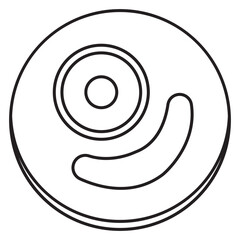 Follicle tertiary line icon