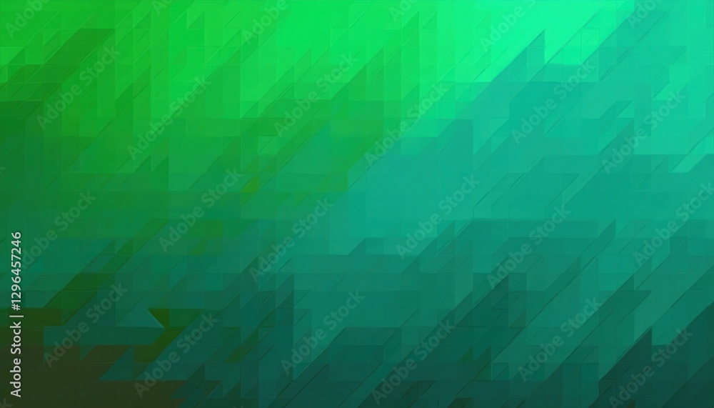Poster abstract polygonal green gradient background with subtle geometric texture, perfect for digital desi