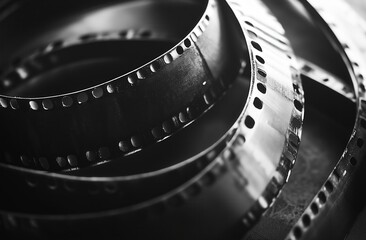 Cinematic archives close-up photography that captures film nostalgia