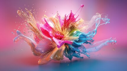 A state-of-the-art fireworks display that shows very high detail and is designed with an alpha channel to provide a completely transparent background.