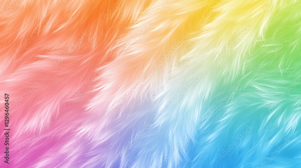 Aufkleber rainbow abstract background with soft feathery texture