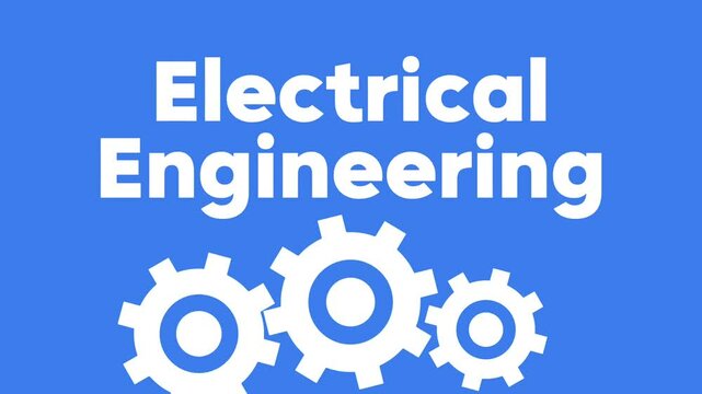 Electrical engineering - title text animation