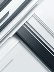 Obraz premium Grey and white tech geometric arrows abstract background. Vector paper corporate design