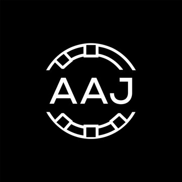 AAJ letter logo. AAJ blue image on white background. AAJ Monogram logo design for entrepreneur and business. . AAJ best icon.
