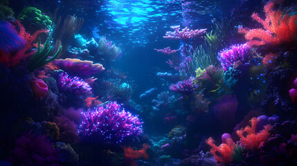 Obraz premium ethereal underwater realm