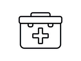 editable vector medical aid kit symbol design illustration isolated on transparent background