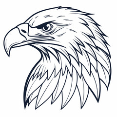 eagle head vector illustration