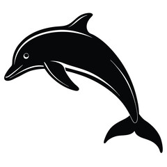 Obraz premium dolphin isolated on white background