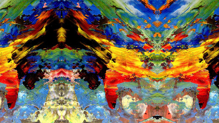 Abstract art background . Hand painting artwork on canvas .