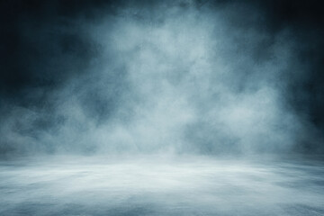 Abstract Dark Blue Wall with Light, Product Presentation Background