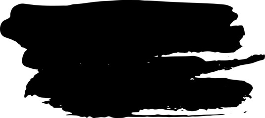 Black Brush strokes isolated on white background. Dry Brush Strokes and Scratches Retro Grunge Background. Vector brush stroke texture. Black ink, paint splatter.