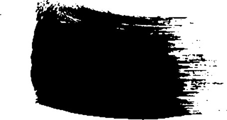 Fototapeta premium Black Brush strokes isolated on white background. Dry Brush Strokes and Scratches Retro Grunge Background. Vector brush stroke texture. Black ink, paint splatter.