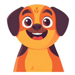 Cute Cartoon Dog Character Illustration Transparent Background