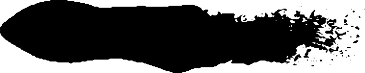 Black Brush strokes isolated on white background. Dry Brush Strokes and Scratches Retro Grunge Background. Vector brush stroke texture. Black ink, paint splatter.