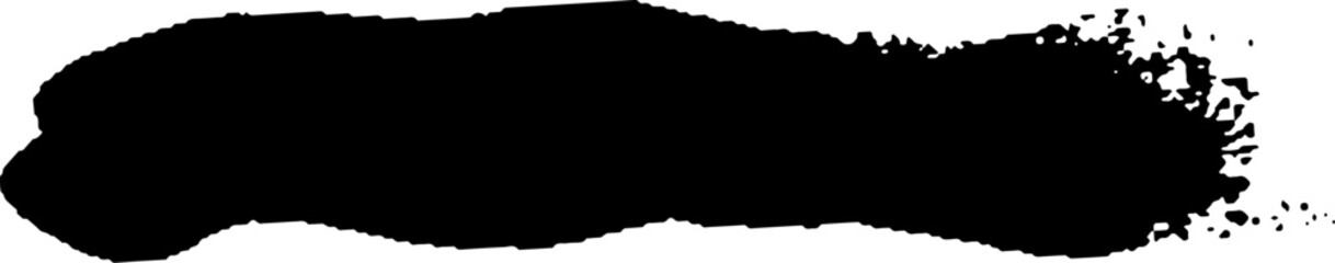 Obraz premium Black Brush strokes isolated on white background. Dry Brush Strokes and Scratches Retro Grunge Background. Vector brush stroke texture. Black ink, paint splatter.