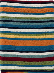 Multicolored stripes on a durable dishcloth for daily use , multicolored, laundry, household