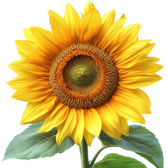 Fototapeta premium Yellow Flower on Transparent Background 