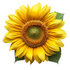 Fototapeta premium Yellow Flower on Transparent Background 