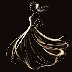 Elegant Woman in Dress