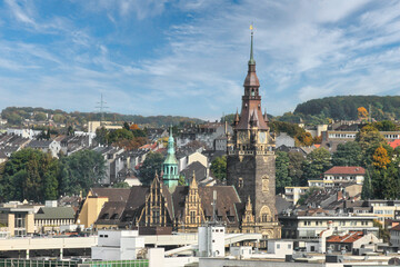 Obraz premium Wuppertal, Blick auf das alte Elberfelder Rathaus