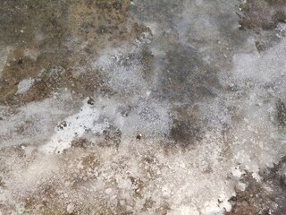Ice on concrete texture. Background for your design close-up
