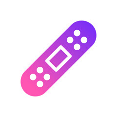 Illustration of a Colorful Adhesive Bandage Icon