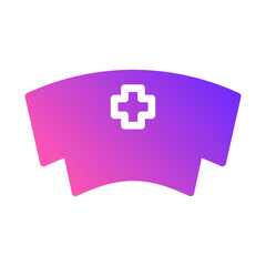 Obraz premium Healthcare and Medicine Nurse Cap Pink Purple