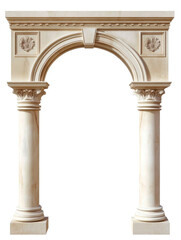 Naklejka premium classic columns isolated on white