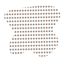 Brown Blob Dotted Pattern
