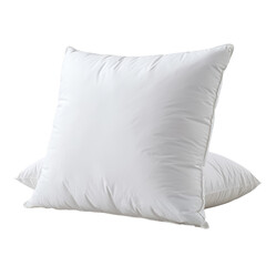 Soft white pillows for comfort and relaxation