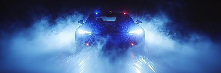 night traffic in the city, light trace from traffic  , isolated on white background,  , copy space for text,