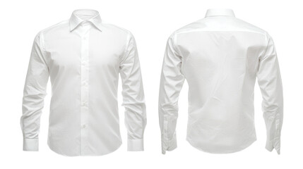 Fototapeta premium A white t-shirt, oversized and depicted from front and back, set against a white background