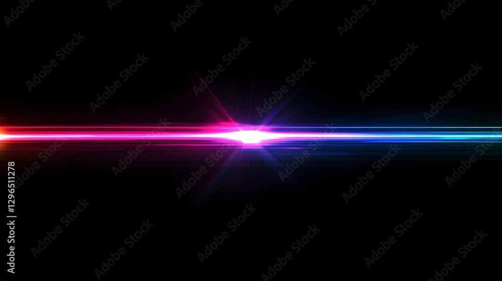 Aufkleber abstract neon background with glowing lines and a glow effect on a black backdrop. vector illustrati
