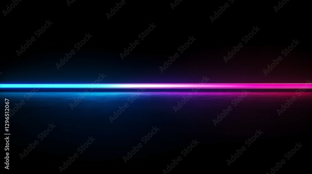 Aufkleber abstract neon background with glowing lines and a glow effect on a black backdrop. vector illustrati