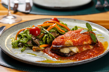 grilled chicken breast with vegetables
