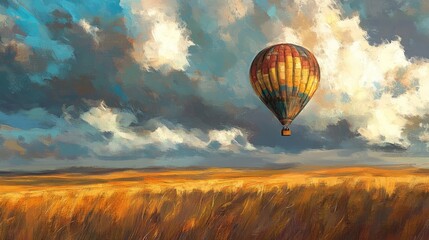 Obraz premium Professional Drifting Vibrant Balloon Insights for Modern Applications