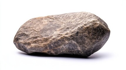 Obraz premium Photograph of a rock isolated on a white background