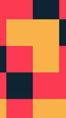 Vertical Yellow, red and black abstract geometric pattern suitable for backgrounds, wallpapers, prints, packaging design, and digital art projects.