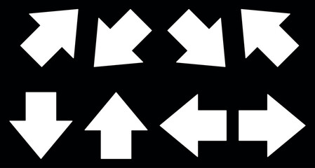 Arrows icon set. Vector. EPS 10. Arrows in flat style