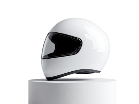 motorcycle helmet isolated on white