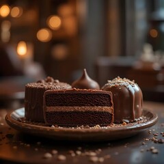 Obraz premium Chocolate Trio Delight