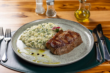 Fillet with risotto