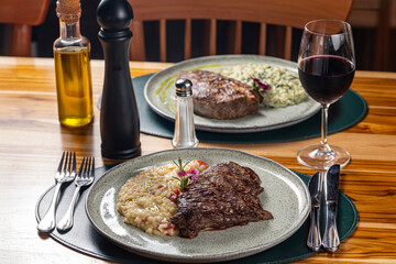 Fillet with risotto