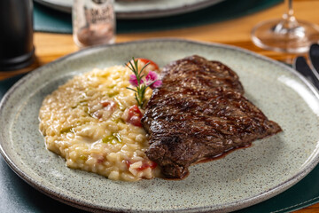 Fillet with risotto