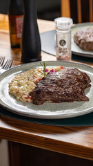 Fillet with risotto