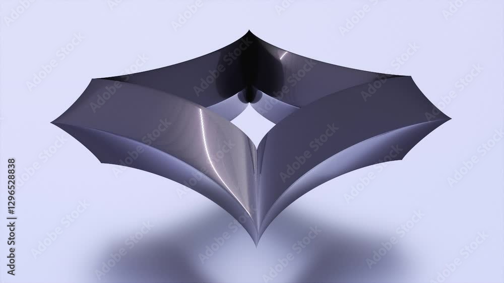Aufkleber abstract figures. computer generated 3d render