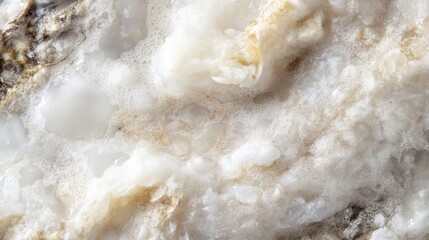 Obraz premium Close-up macro of oyster flesh, showing the detailed textures and freshness of the seafood.