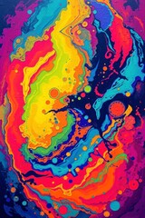  Art abstract a bold acrylic painting feature 