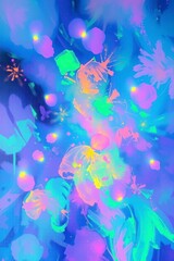  Art abstract a bold acrylic painting feature 